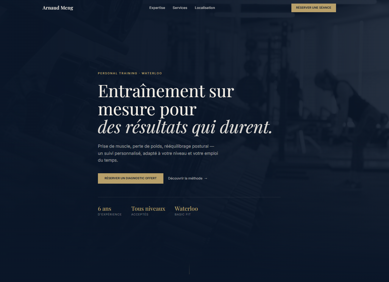 Site de coach personnel